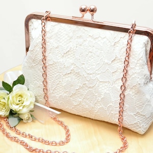Lace J. Clutch Purse / Mother of the Bride / Evening Purse / Personalised Purse /