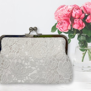 Lace A. Clutch Purse / Wedding / Mother of the Bride / Evening Purse / Personalised Purse