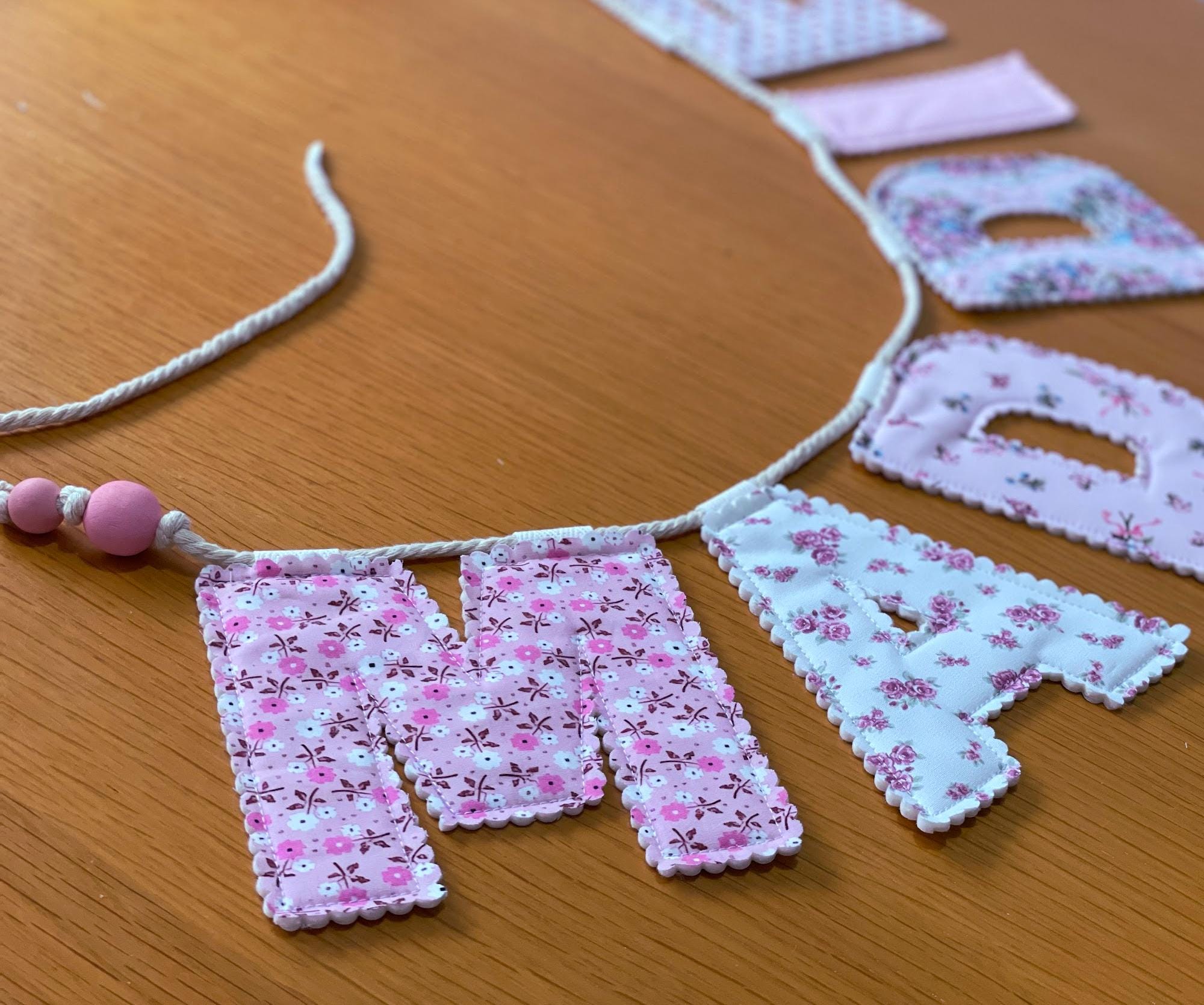Personalised Name Garland Bunting / Letter Style - Etsy Australia