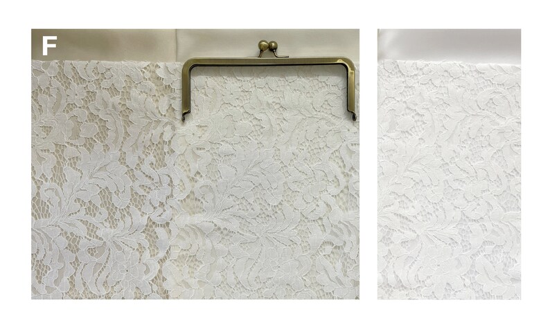 Lace F. Clutch Purse / White or Ivory Lace/ Mother of the Bride / Evening Purse / Personalised Purse image 10