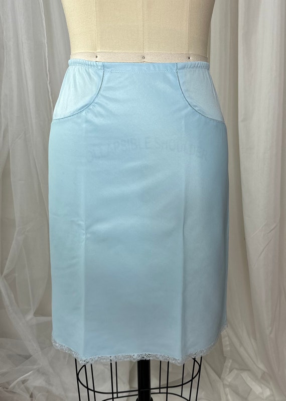 1950s Opaque A Line Half Slip 20" | Petite Small … - image 5