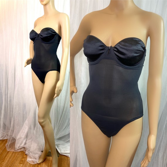 Vintage Nylon Olga Convertible Body Shaper 34C 43095 / Black