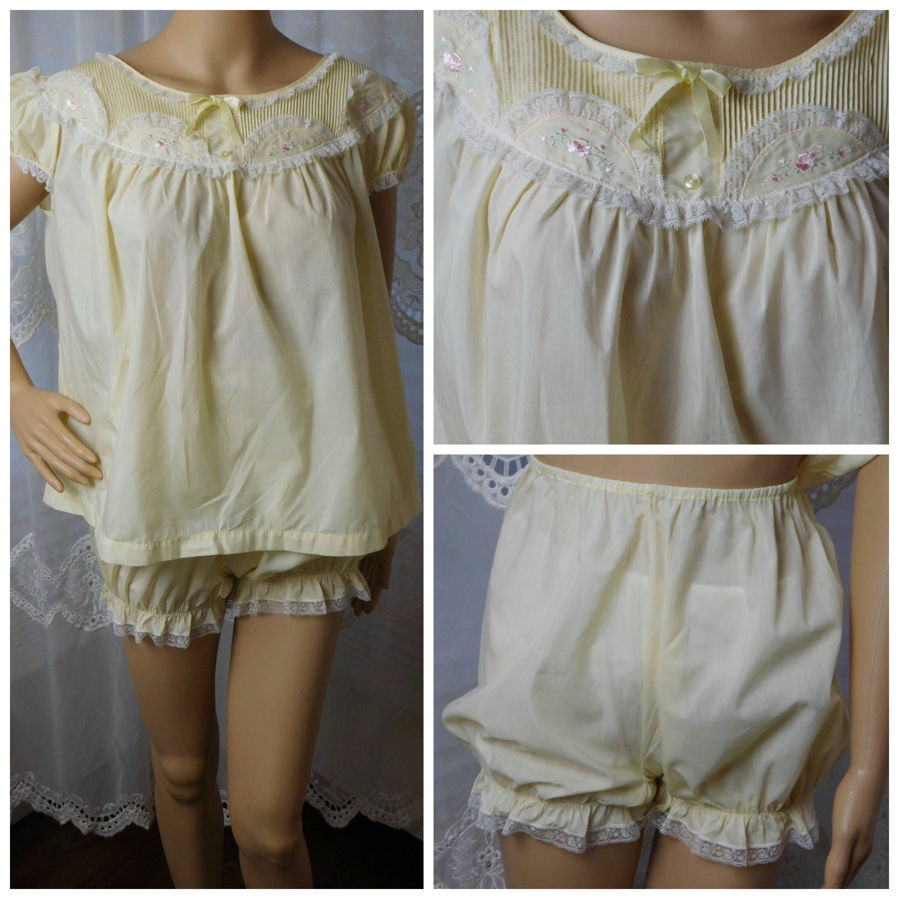 Baby doll pajamas with bloomers sale