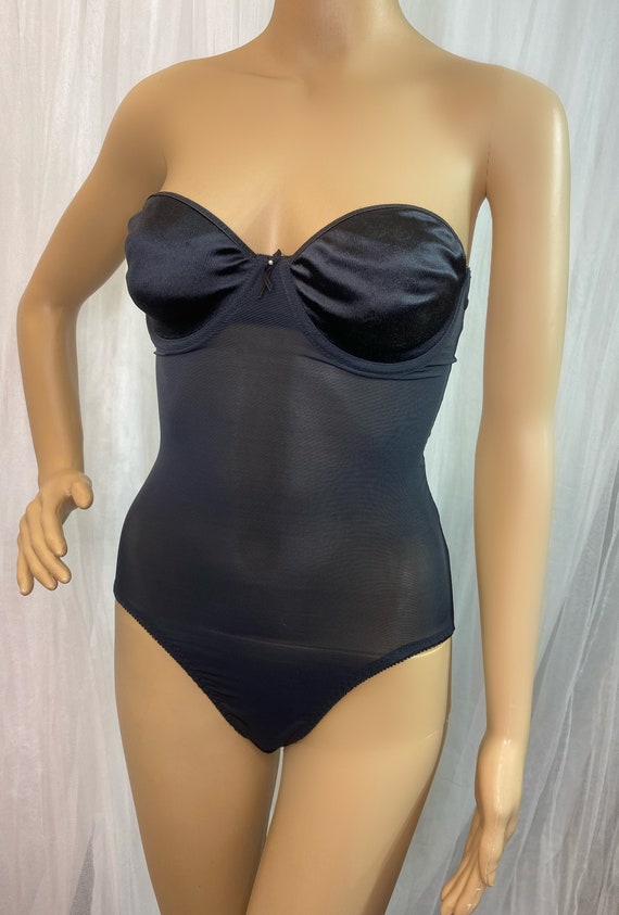 Vintage Nylon Olga Convertible Body Shaper 34C 43095 / Black