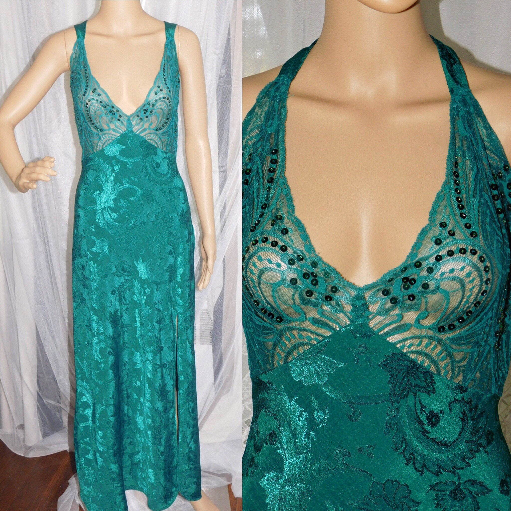 vintage victoria's secret 02' sage green floral embroidered corset