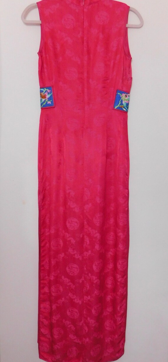 Full Length Brocade Sleeveless Cheongsam Sz 0 2 3… - image 4