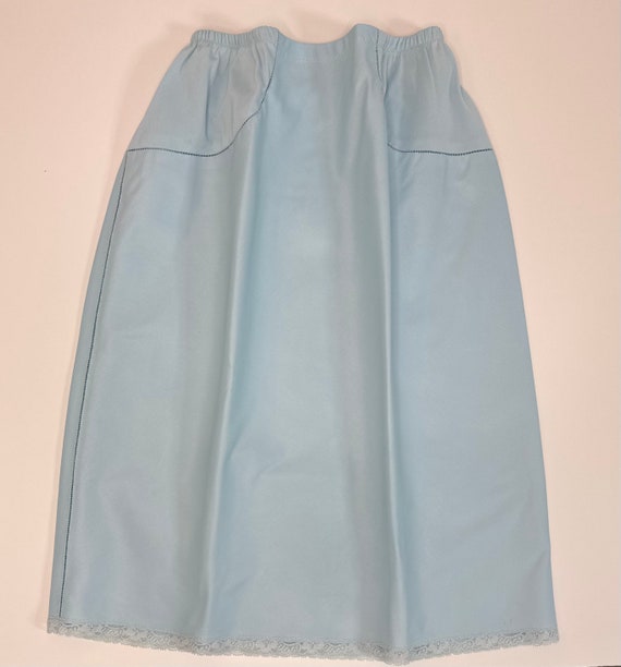 1950s Opaque A Line Half Slip 20" | Petite Small … - image 8