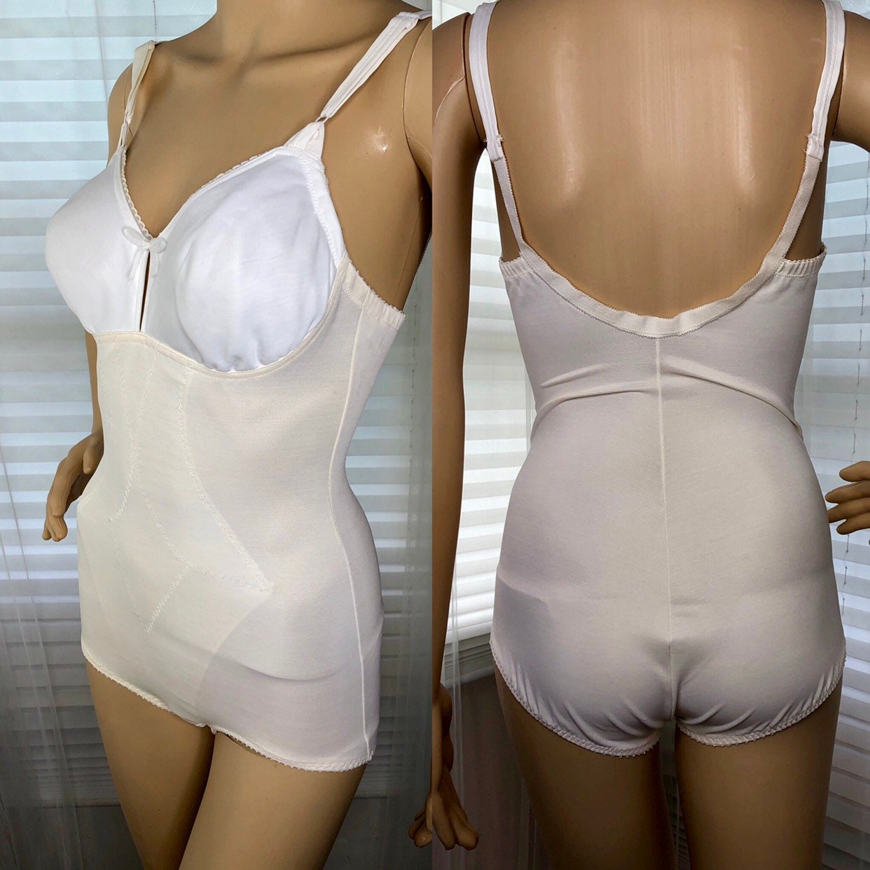 Vintage Slip Style Body Shaper by Subract Size Small 34B on eBid
