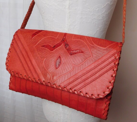 RED Oversized Convertible Clutch Cross Body Bag |… - image 2