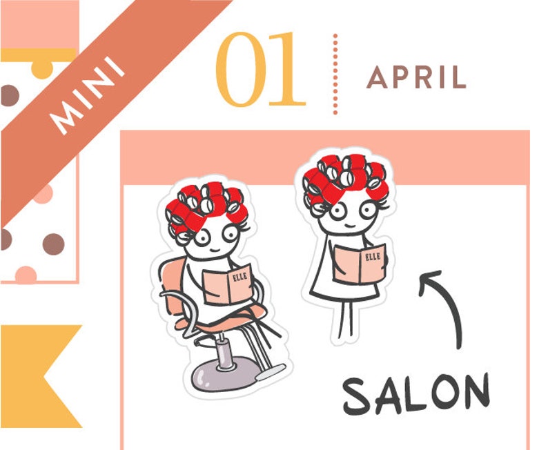 P034 Haircut stickers Hair appointment planner stickers Etsy