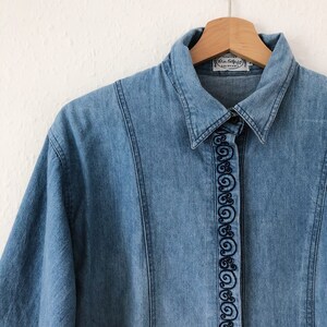 Fitted denim best sale shirt womens uk