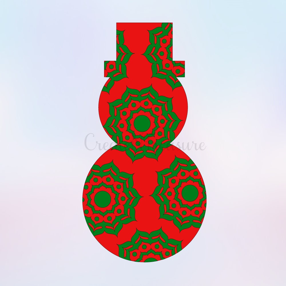 Download Christmas svg Mandala svg Christmas mandala svg Snowman | Etsy