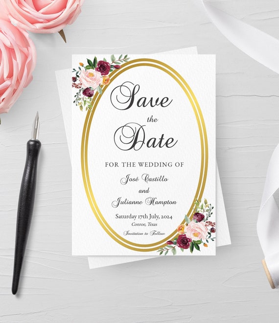 save the date template save the date printable editable save etsy downloadable save the date templates