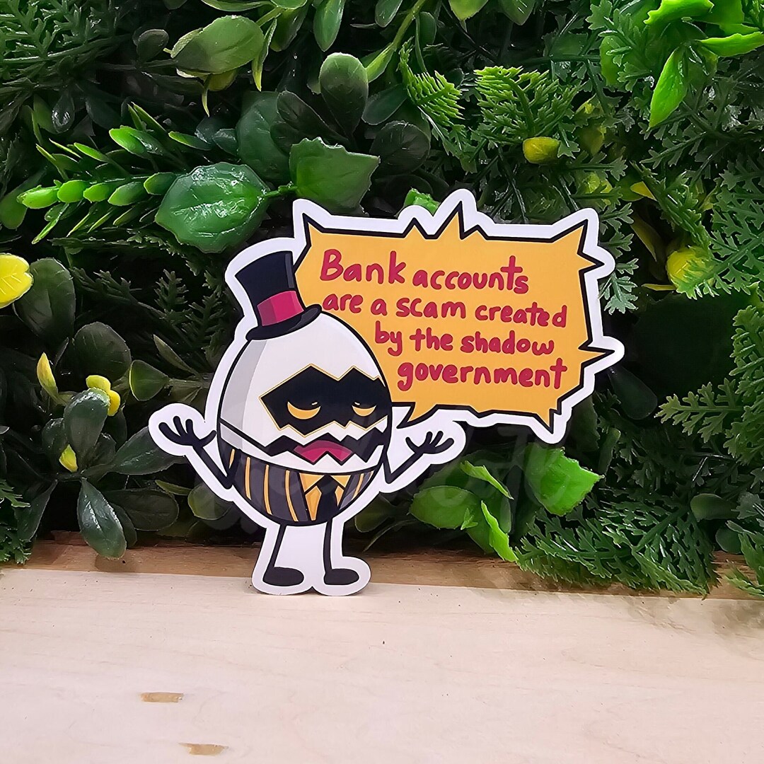 Egg Boi Conspiracy - Handmade Sticker (3.5