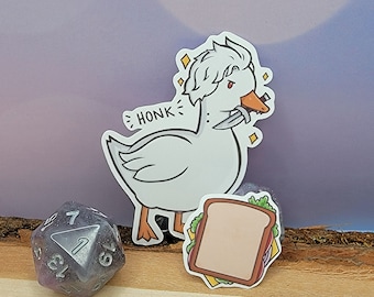 Goostarion (w/Sandwich Freebie) - Handmade Sticker (2.5" x1.6")
