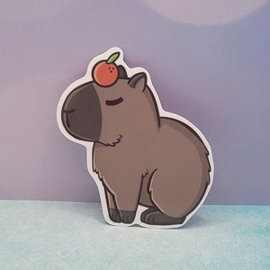 Chill Capybara  - Handmade Sticker