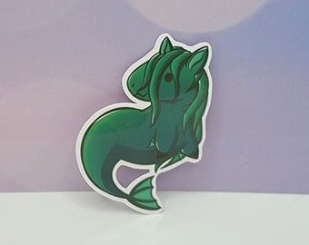 Cute Kelpie Horse  - Handmade Sticker (1.82" x 2.8")