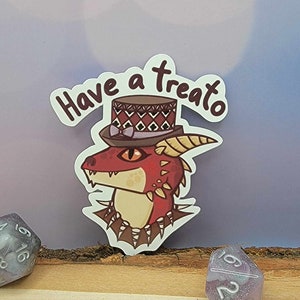 Popper the Kobold - Handmade Sticker (2.36" x 2.8")