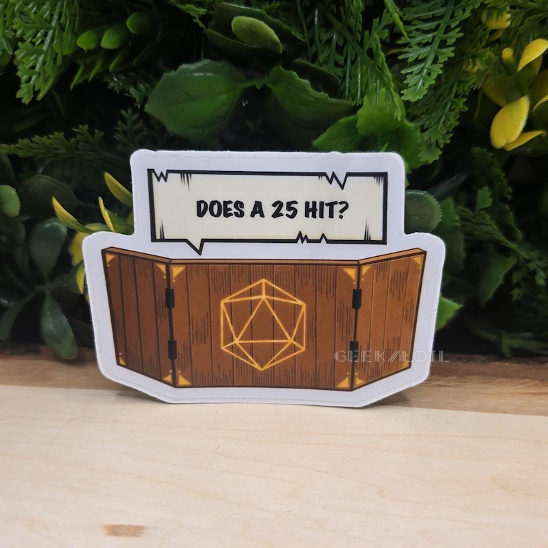 Favorite DM Scary Sayings (Different Variations) DND - Clear Sticker 25 hit