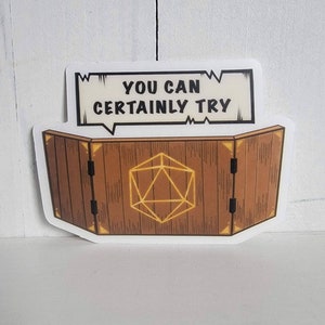 Favorite DM Sayings (4 Variations) DND - Clear Sticker