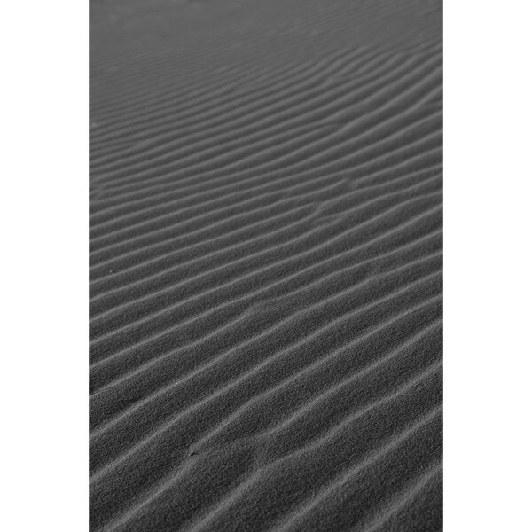 Sand Ripples - Wadi Rum Protected Area, Jordan (photo print, wall art, dunes, desert, pattern, lines, golden hour, vertical)
