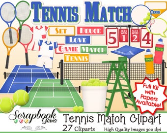 Tennis Court Clipart Etsy Tennis Court Clipart Etsy