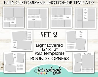 Scrapbook Templates Etsy