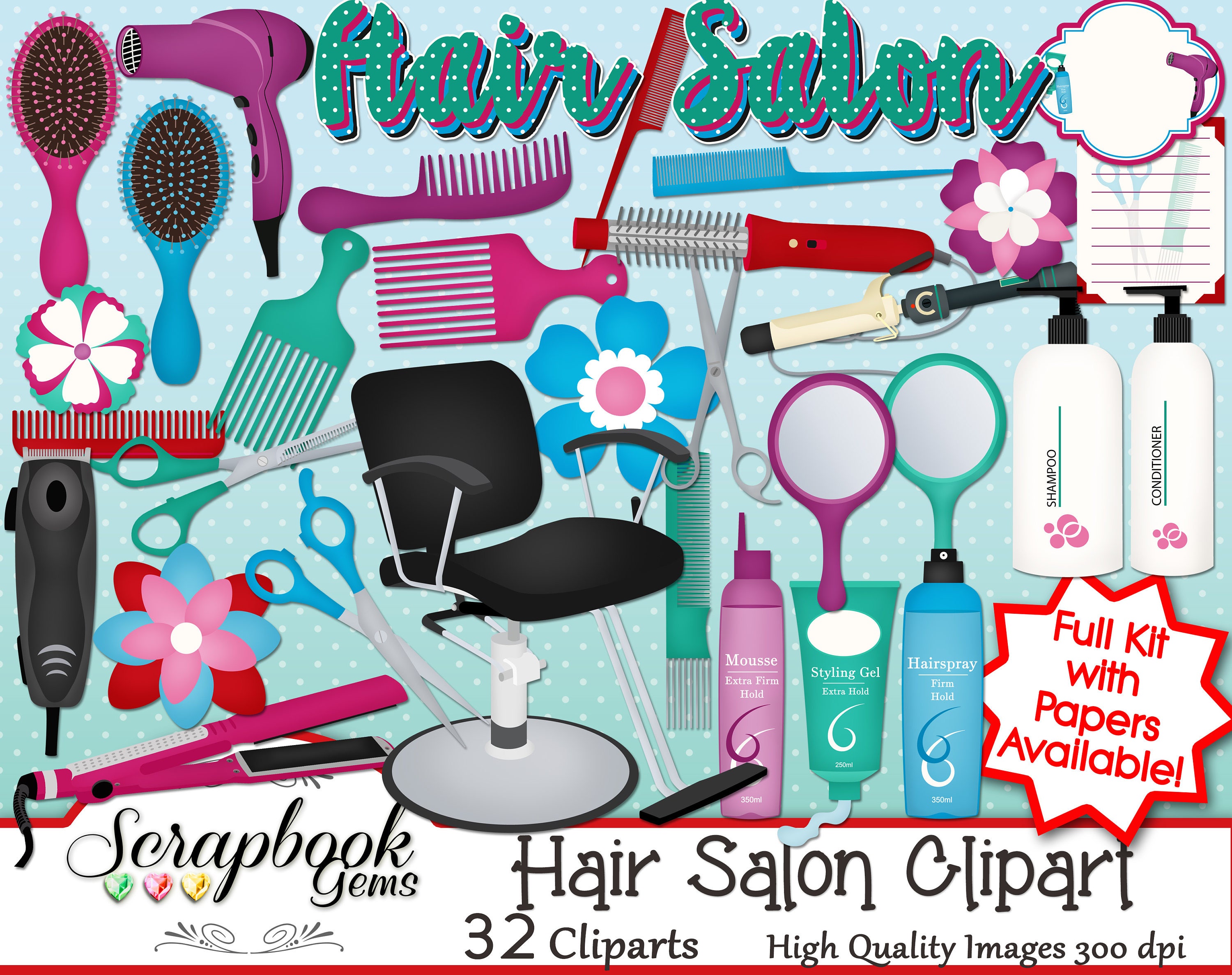 Hair Salon Clip Art Free