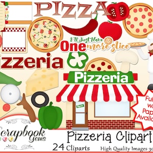 PIZZERIA Clipart, 24 png Arquivos de clipart Download instantâneo tags pizza clip art tomates cebolas jalapeno pimentões azeitonas queijo sino cogumelos