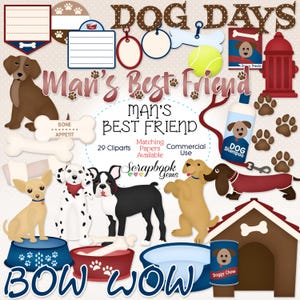 O MELHOR AMIGO DO HOMEM Clipart, 29 arquivos png Clipart, Download instantâneo pegadas tigela animais animais de estimação cachorro coleira canina casa tags golden retriever