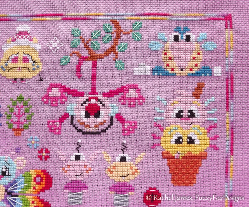 Magic Mini Monsters Full Stitch-a-Long Pattern 2019 SAL Cute Monster Cross Stitch Pattern PDF image 7