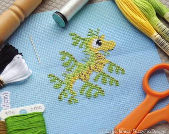 Cute Leafy Sea Dragon Cross Stitch Pattern PDF