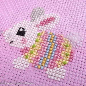 Easter Bunny Cross Stitch Pattern PDF | 12 Cute Easter Bunnies | Easy Modern Beginners Counted Cross Stitch Pattern PDF