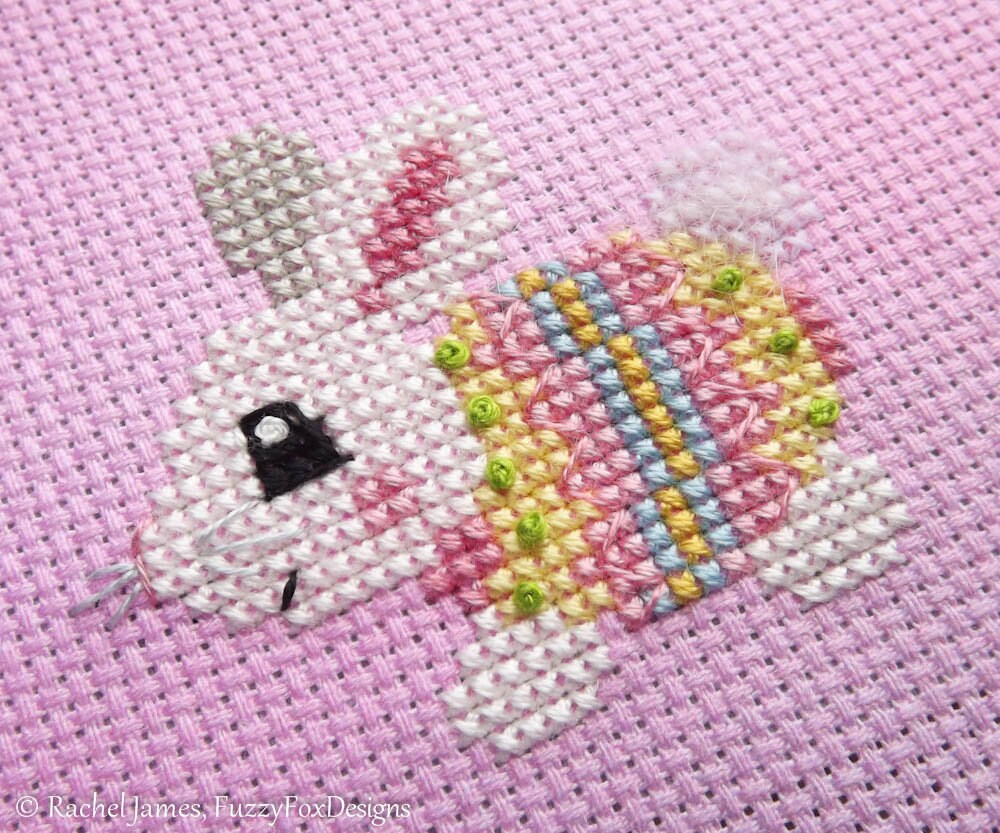 Easter Bunny Cross Stitch Pattern PDF | 12 Cute Easter Bunnies | Easy ...