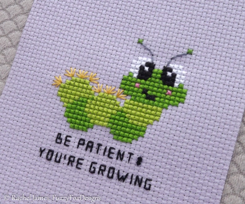 Cute Baby Caterpillar Cross Stitch Pattern PDF Seven Mini | Etsy