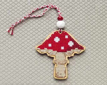 3 Inch Toadstool Cross Stitch Pattern PDF | Pattern for Toms New Old Things Wood Blanks