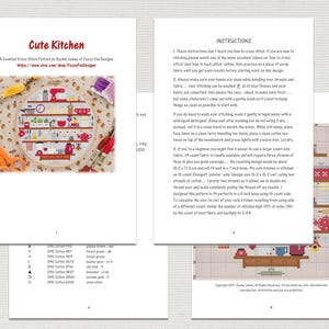 Cute Kitchen Cross Stitch Pattern PDF Cute Room Cross Stitch Series image 4