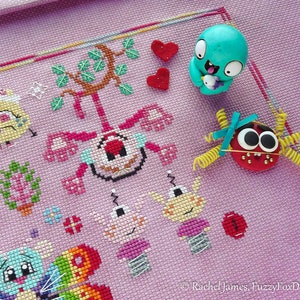 Magic Mini Monsters Full Stitch-a-Long Pattern 2019 SAL Cute Monster Cross Stitch Pattern PDF image 6