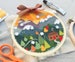 Woodland Cottage Cross Stitch Pattern PDF | Mountain Cabin Cross Stitch Chart 