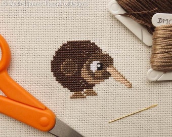 Cute Little Kiwi Cross Stitch Pattern PDF | Cute Bird Counted Cross Stitch Chart | Instant Download