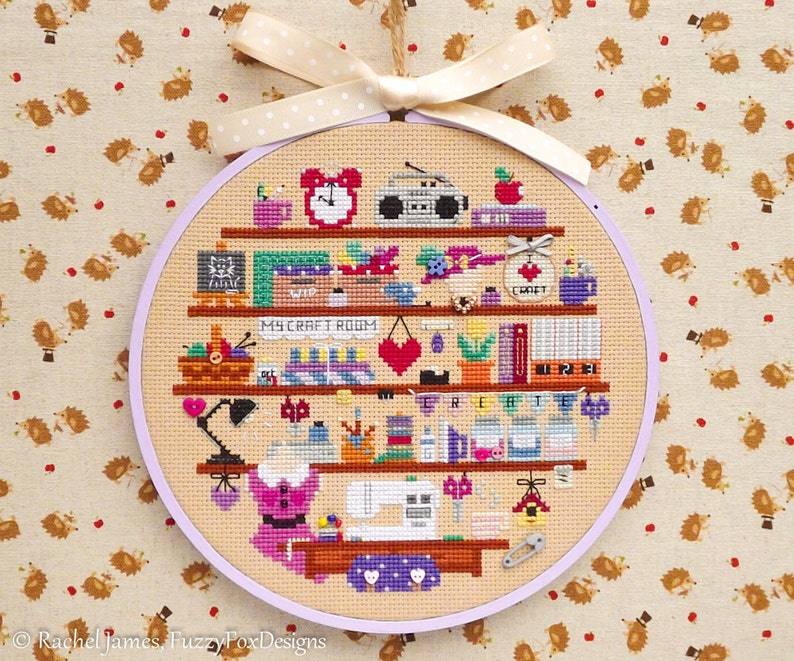 Cute Craft Sewing Art Room Cross Stitch Pattern PDF Cute Etsy