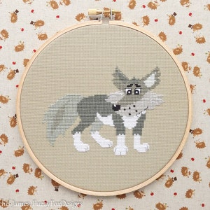 Big Bad Wolf Cross Stitch Pattern PDF | Little Red Fairy Tale Series