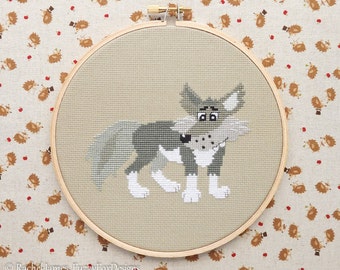 Big Bad Wolf Cross Stitch Pattern PDF | Little Red Fairy Tale Series