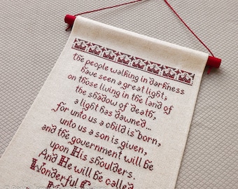 Prince of Peace Christmas Cross Stitch Pattern PDF