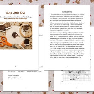Cute Little Kiwi Cross Stitch Pattern PDF Cute Bird Counted Cross Stitch Chart Instant Download image 4