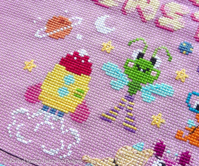 Magic Mini Monsters Full Stitch-a-Long Pattern 2019 SAL Cute Monster Cross Stitch Pattern PDF image 9