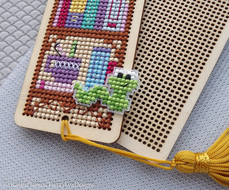 Bookshelf Bookmark Cross Stitch Pattern PDF Pattern for Toms | Etsy