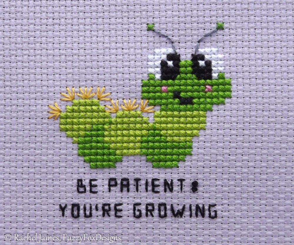 Variegated Thread Will Take Your Cross Stitching to the Next Level! -  Caterpillar Cross Stitch