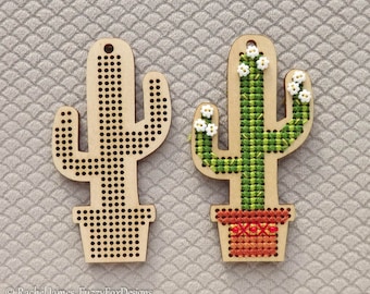 Saguaro Cactus Cross Stitch Pattern PDF | Pattern for Toms New Old Things Wood Blanks