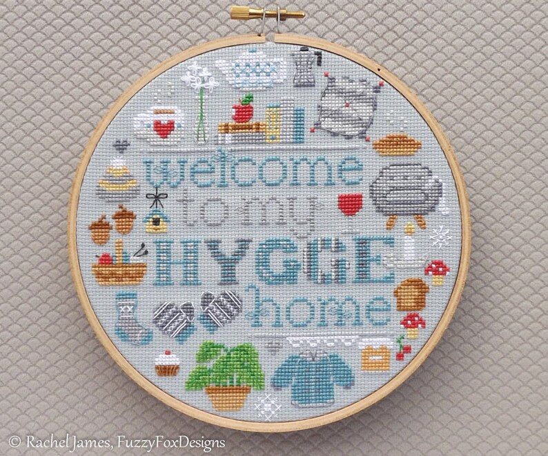 Hygge Cross Stitch Pattern PDF Home Cross Stitch Etsy